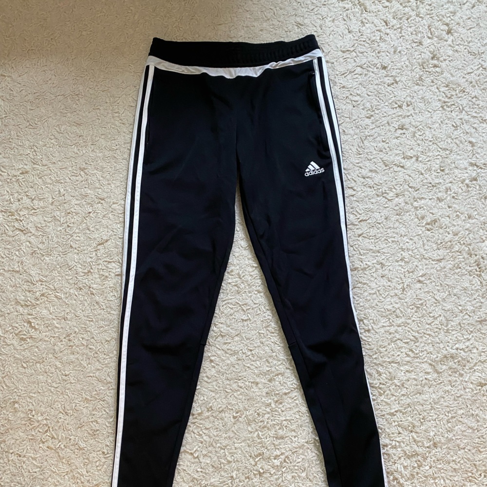 Adidas Small black soccer pants.